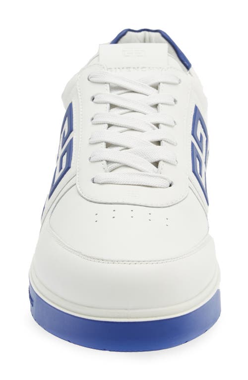 Shop Givenchy G4 Low Top Sneaker In White/blue