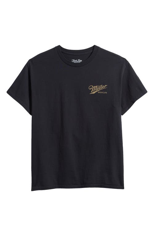 Junk Food Miller® High Life Cotton Graphic T-shirt In Black