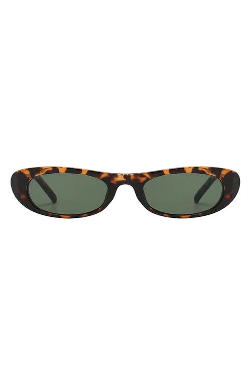 Fifth & Ninth Nina 68mm Polarized Oversize Oval Sunglasses In Torte