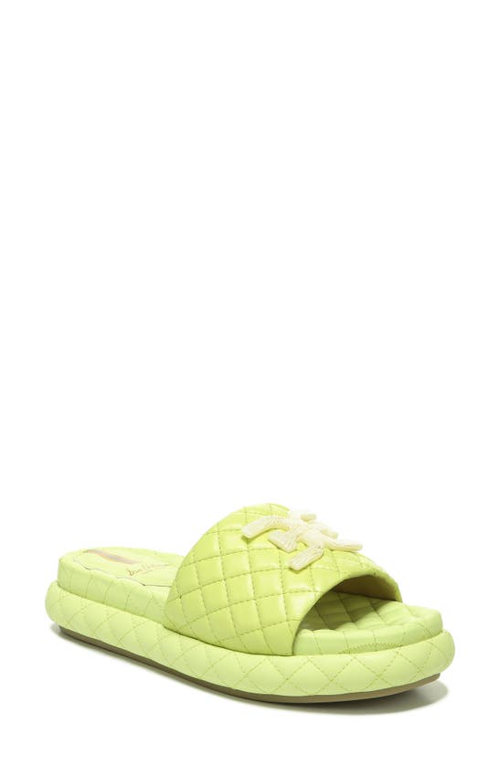 Sam Edelman Women's Karinda Quilted Emblem Slide Sandals Women's Shoes
