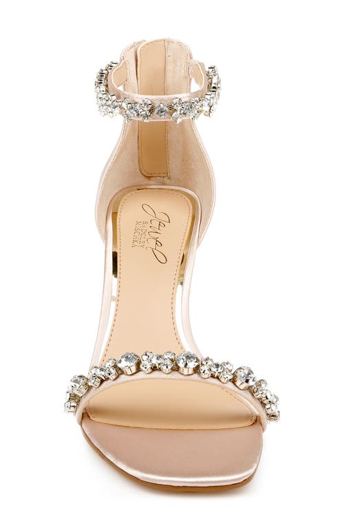 Jewel Badgley Mischka Dustyn Metallic Sandal In Champagne