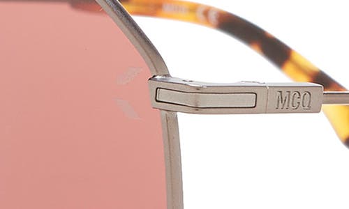 Mcq By Alexander Mcqueen Mcq 59mm Aviator Sunglasses In Ruthenium Ruthenium Violet