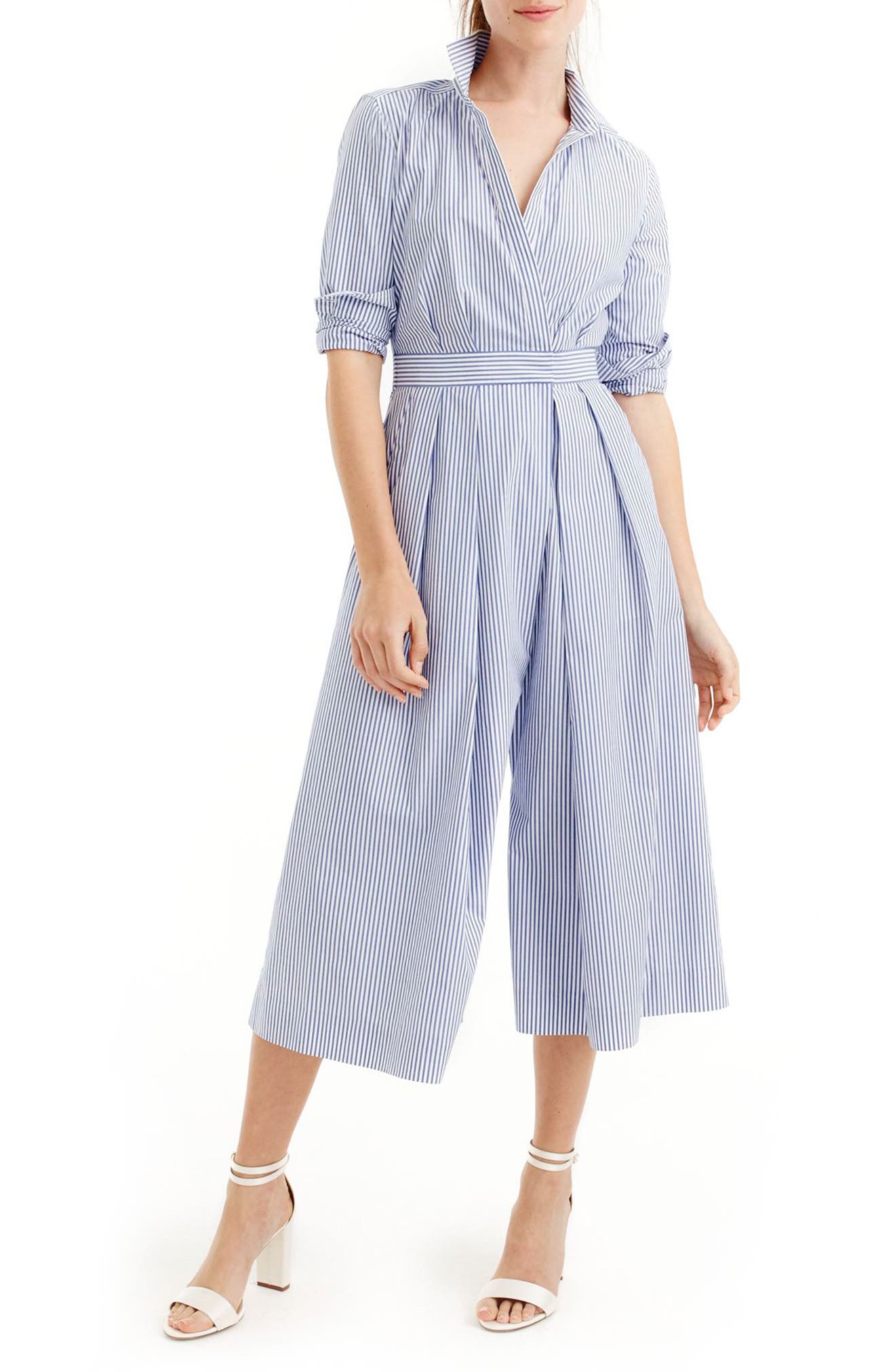 J.Crew Dahl Stripe Jumpsuit Nordstrom