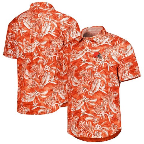 Men's San Francisco Giants Tommy Bahama Cream Batik Jungle Button-Up Shirt