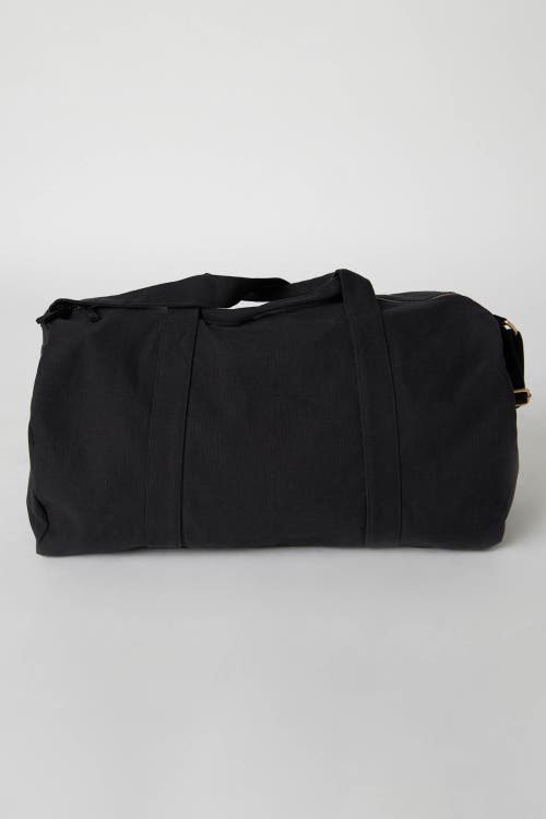 Shop Terra Thread Organic Cotton Duffle Bag In Ivory Black