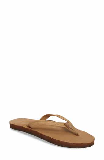 BEEK Seabird Black Leather Flip Flops Thong Sandals Size 7 NEW $159