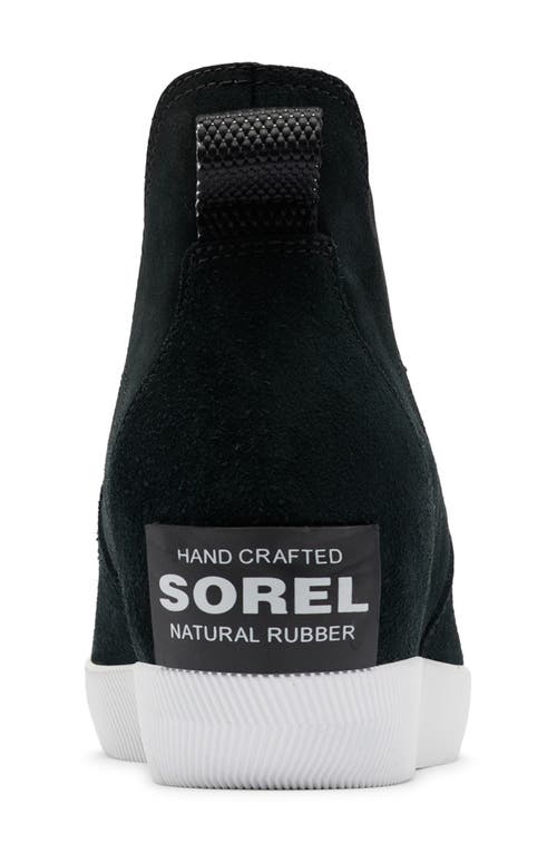 Shop Sorel Out N About Slip-on Wedge Shoe Ii In Black/white