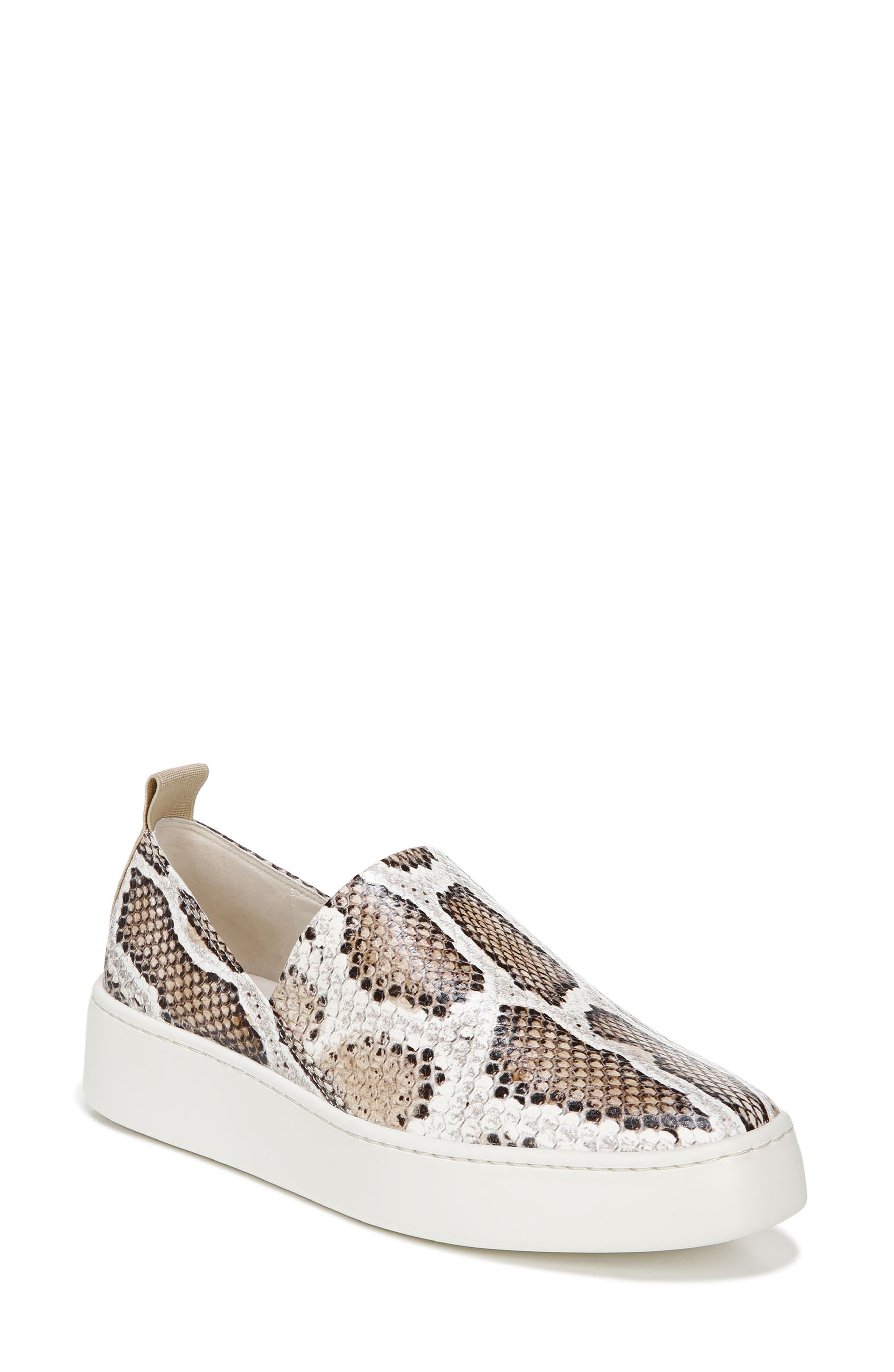 vince saxon leather sneakers