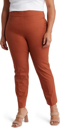 Spanx 20365R On The Go Ankle Slim Straight Trouser Pant XL Bronze Glow  Brown New