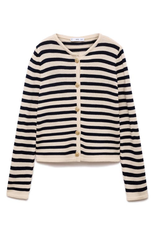 MANGO MANGO CREST BUTTON CARDIGAN
