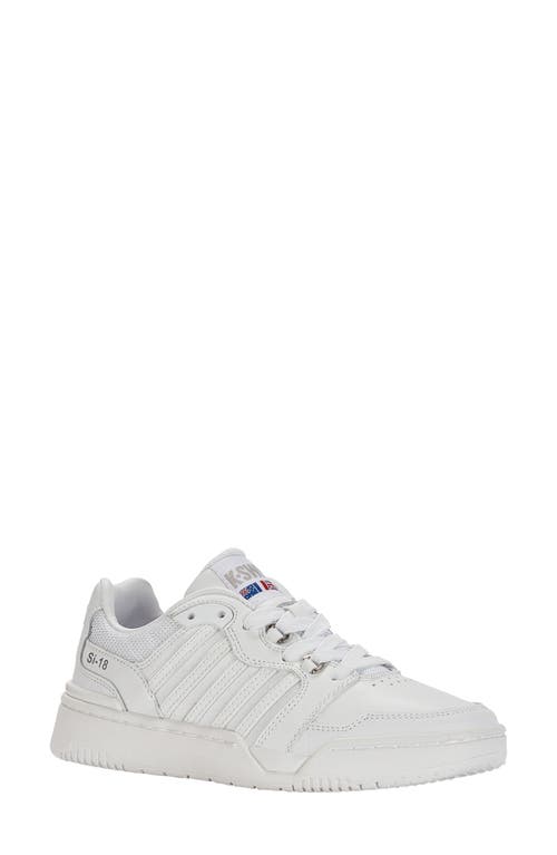 K-Swiss Si-18 Rival Sneaker in White/White 