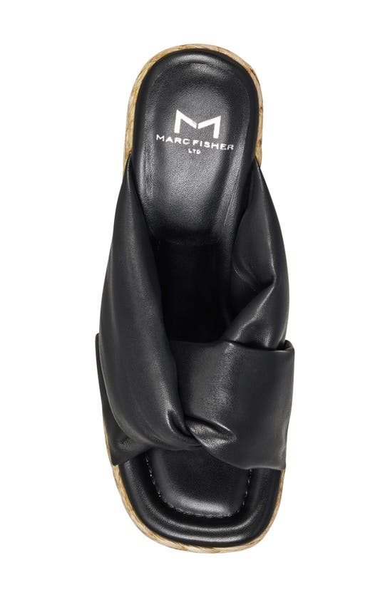 Shop Marc Fisher Ltd Navina Wedge Sandal In Black