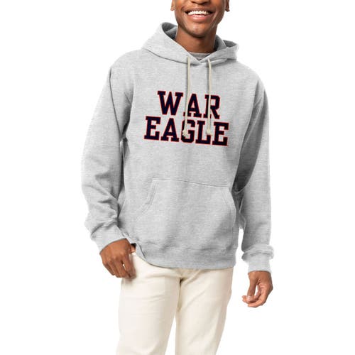 Men's League Collegiate Wear Gray Auburn Tigers Local Essential Fleece Pullover Hoodie