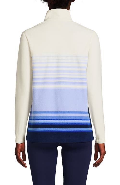 LANDS' END LANDS' END PLUS SIZE ANYWEATHER FLEECE QUARTER ZIP PULLOVER