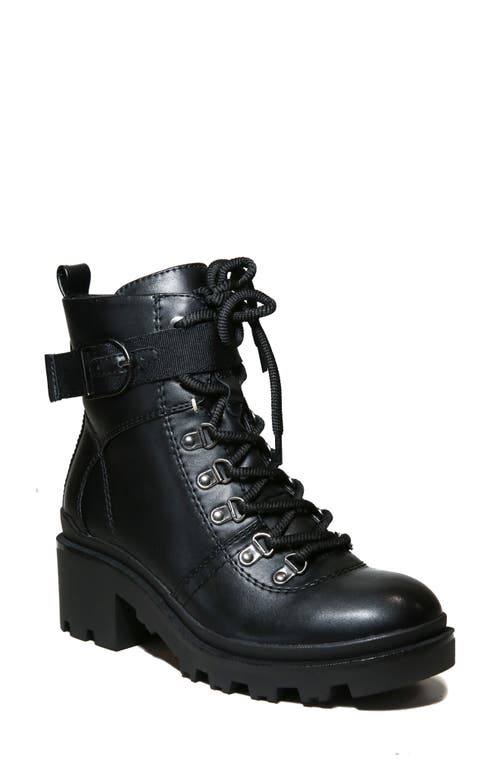 B*O*G COLLECTIVE Wanda Water Resistant Combat Boot in Black