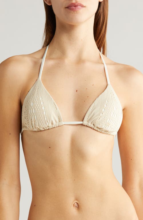 Shop Vitamin A ® Gia Triangle Bikini Top In Calico Crochet