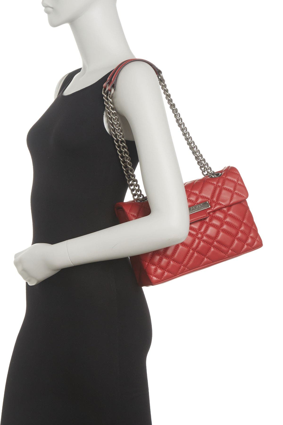 Kg Kurt Geiger Dual Shoulder Quilted Brixton Bag In Red ModeSens