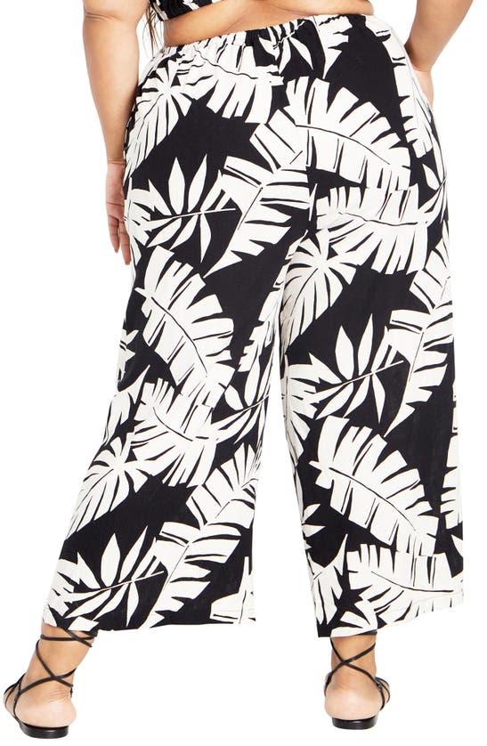 Shop City Chic Palma Floral Print Wide Leg Jumpsuit