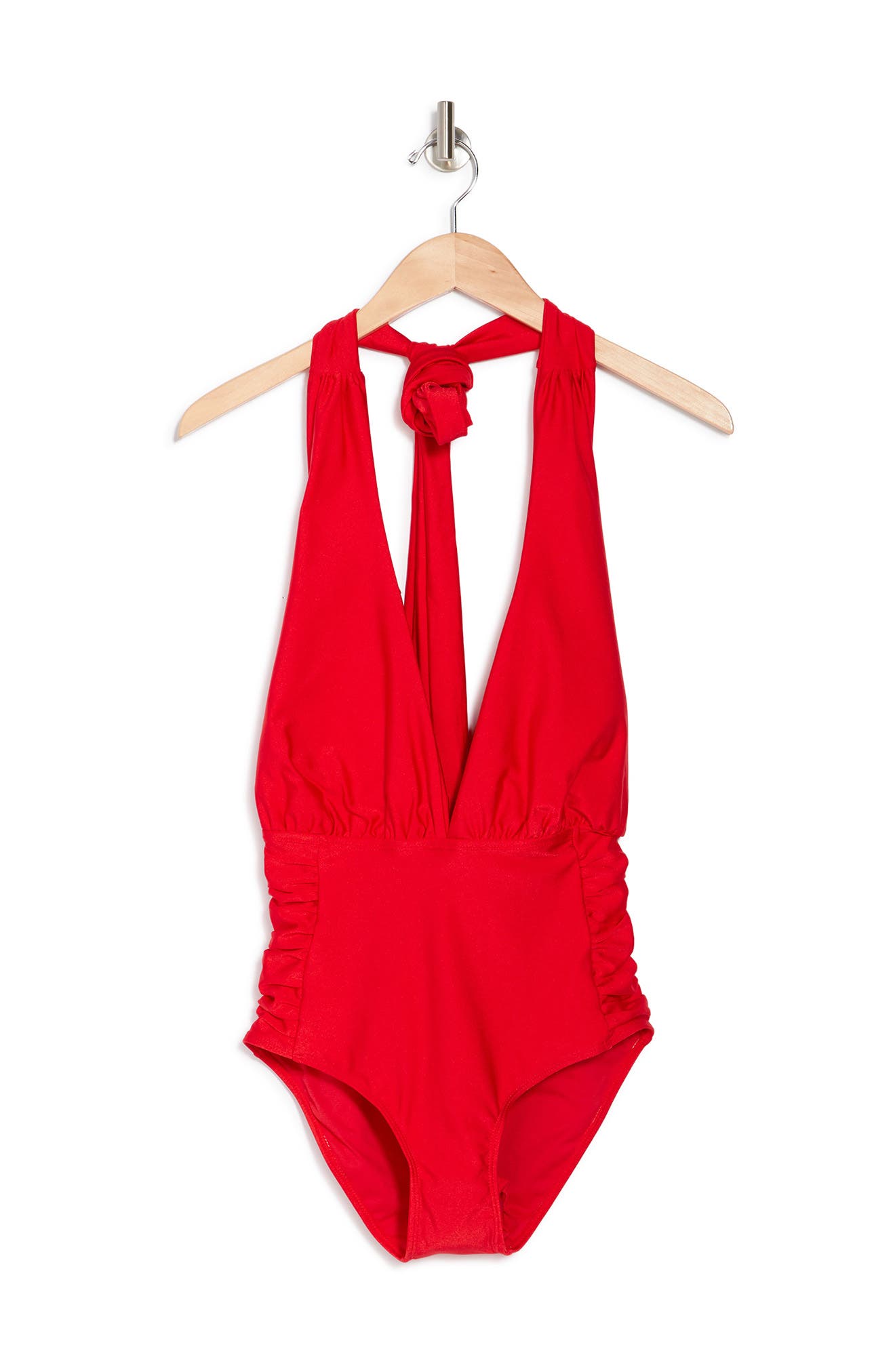 Nicole Miller Convertible One-piece Swimsuit In High Risk Red