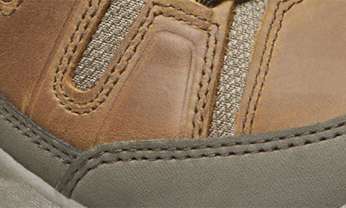 Keen Circadia Mid Waterproof Hiking Shoe In Coconut/atlantic
