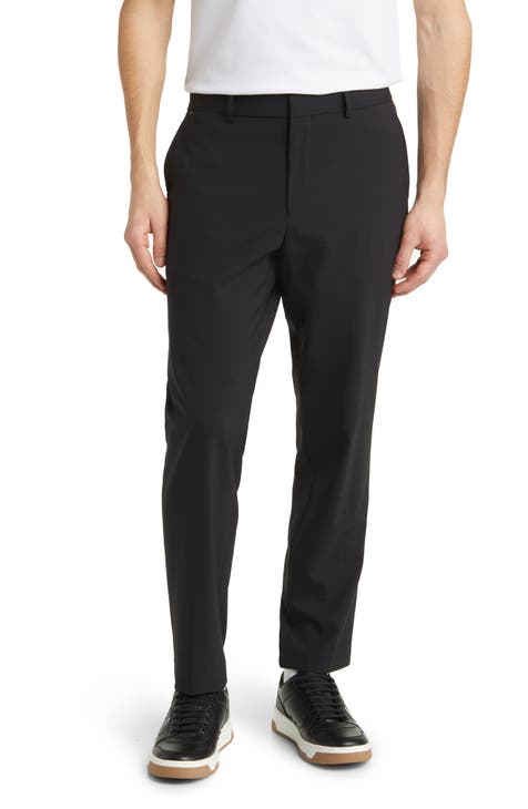 Genius Flat Front Stretch Wool Blend Pants