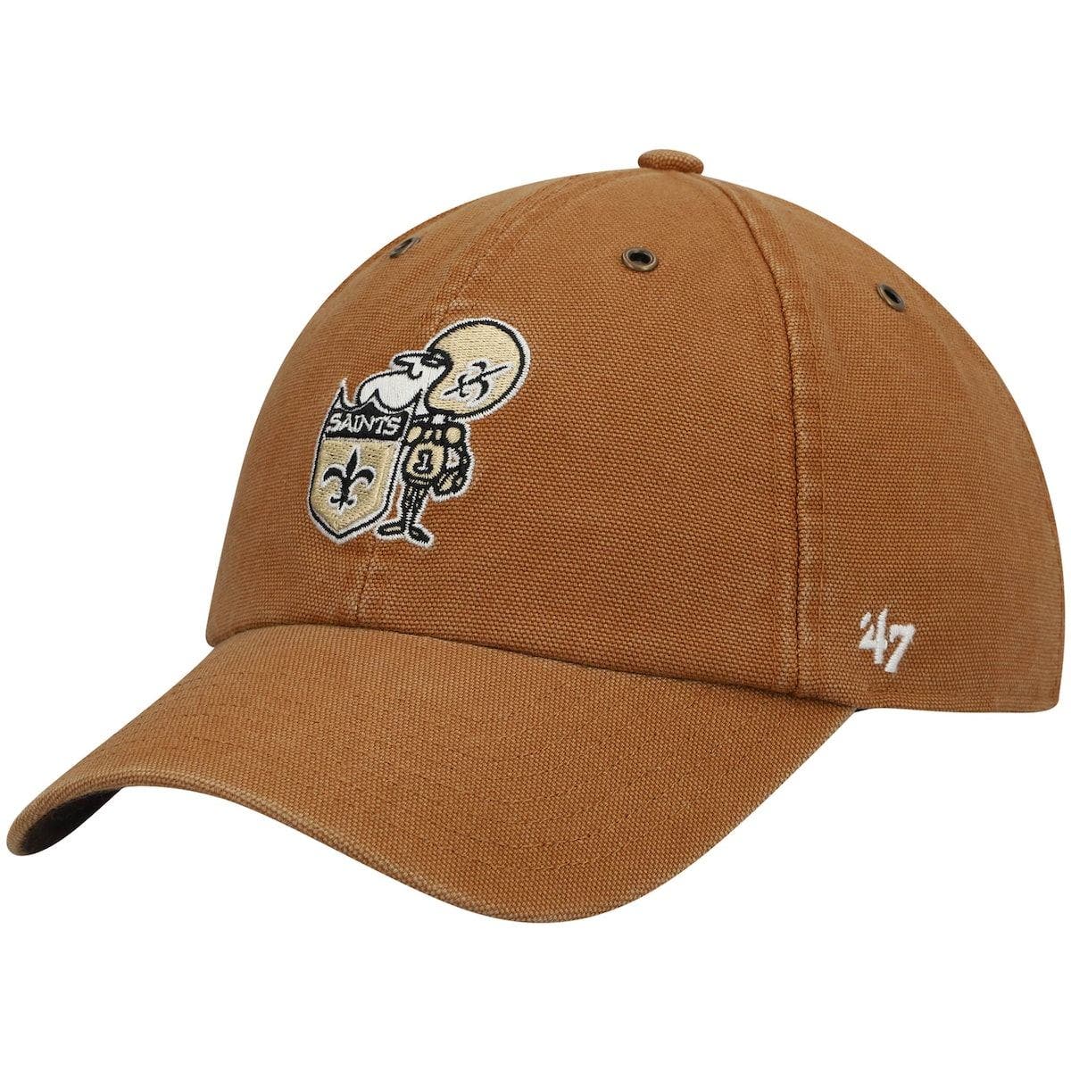 CARHARTT X 47 Men's Carhartt x '47 Brown New Orleans Saints Historic Logo Clean Up Adjustable Hat at Nordstrom
