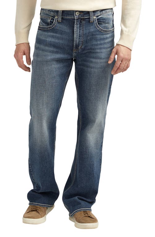 Shop Silver Jeans Co. Zac Relaxed Straight Leg Jeans In Indigo