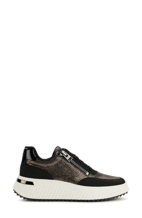 Shop Dkny Laurence Wedge Sneaker In Pewter Black