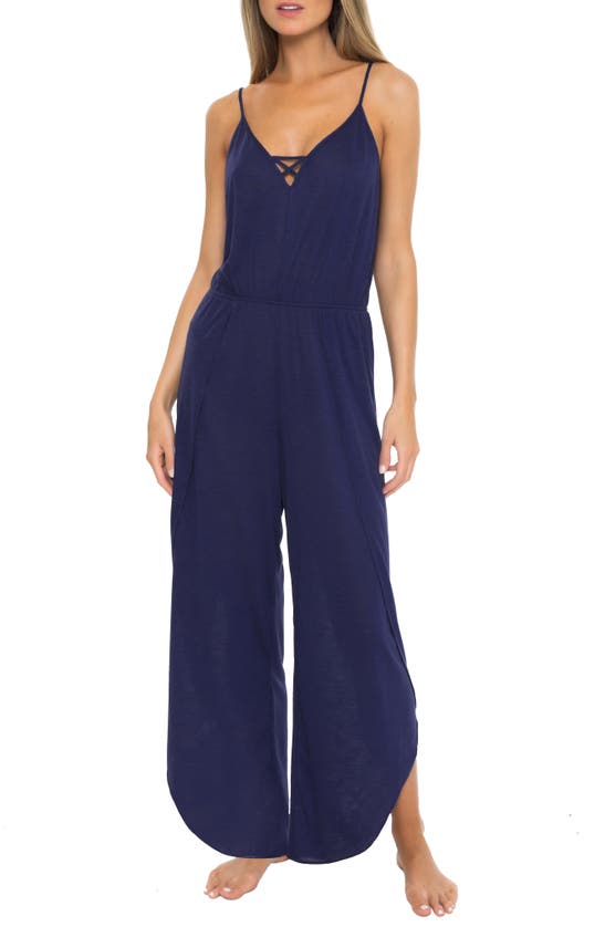 Becca Breezy Wide Leg Cover-up Jumpsuit In Starry Night