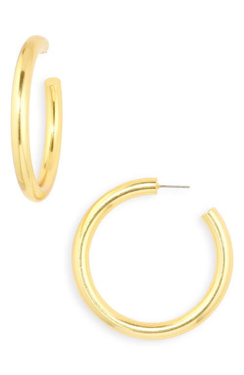 Chunky Oversize Hoop Earrings in Vintage Gold