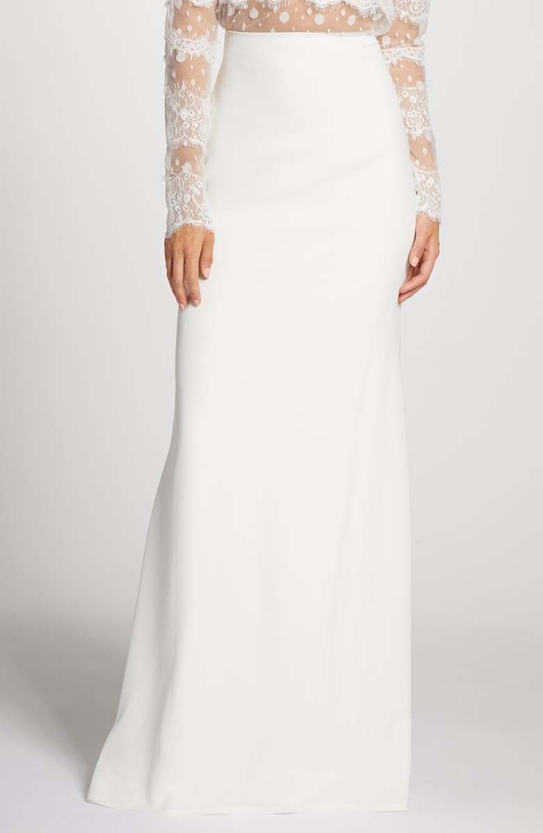 Tadashi Shoji Long Crepe Skirt Nordstrom