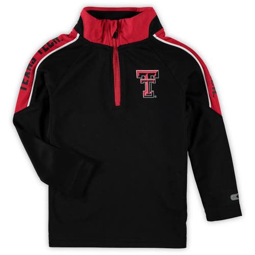 Toddler Colosseum Black Texas Tech Red Raiders Windshirt Quarter-Zip Jacket