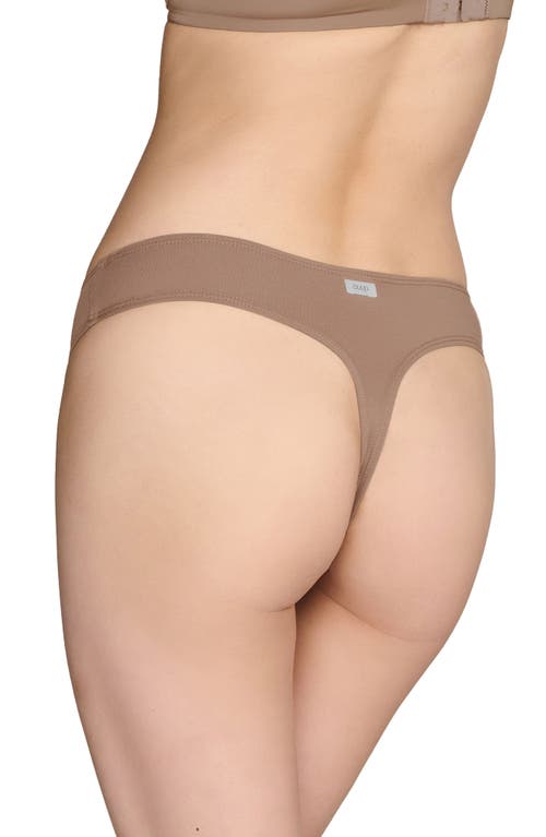 Shop Cuup The Cotton Thong In Taupe