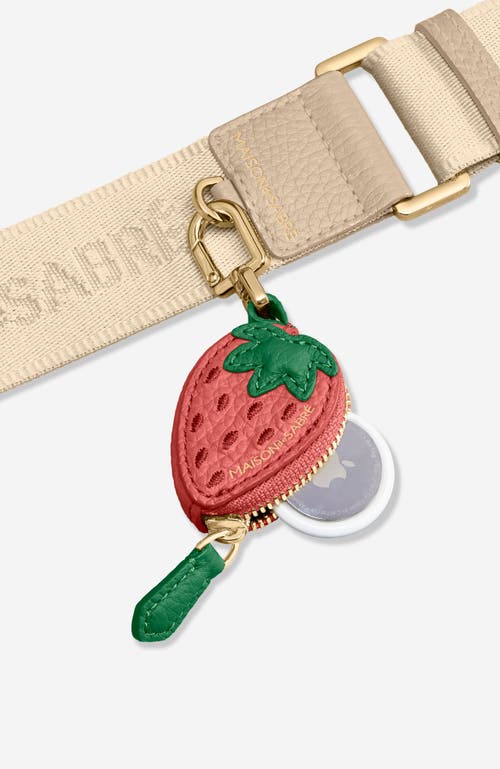 Maison De Sabre Sabremoji Fruit Charm In Strawberry