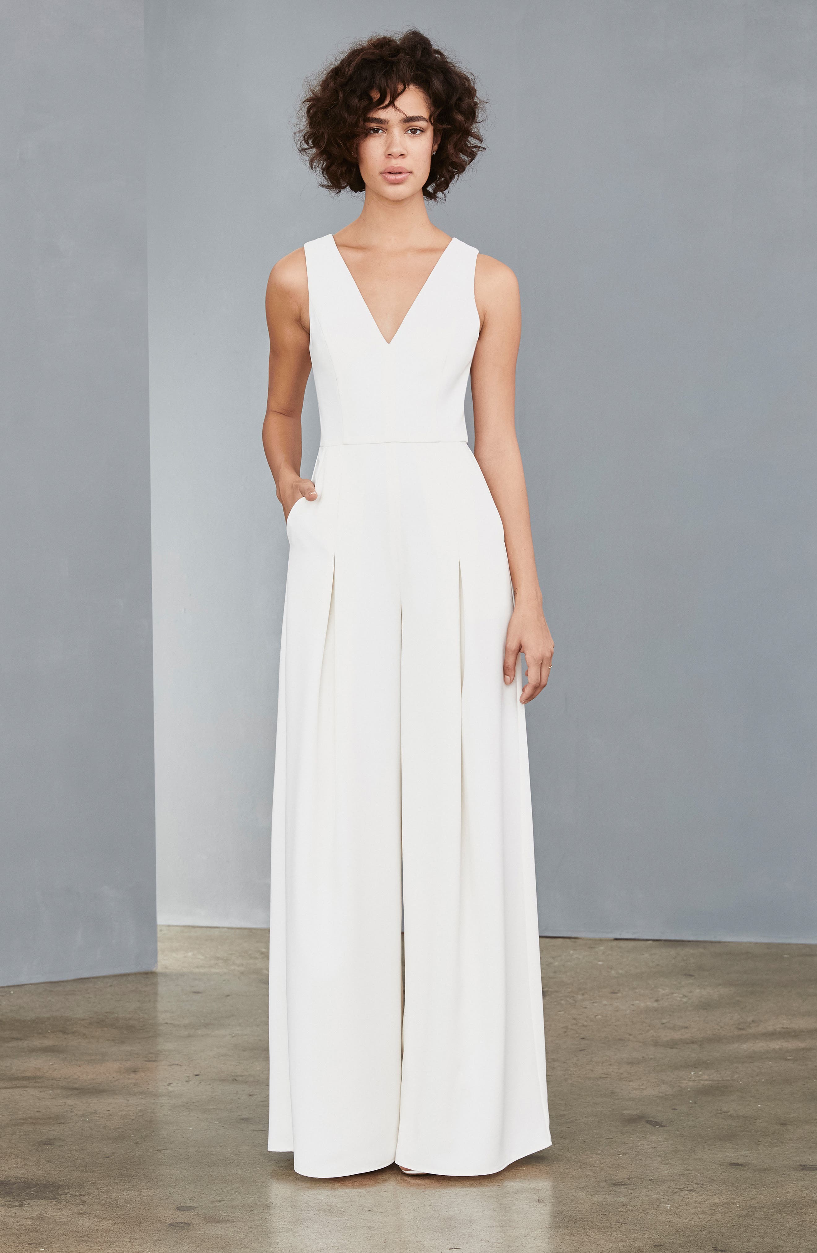 wide legged jumpsuit for wedding