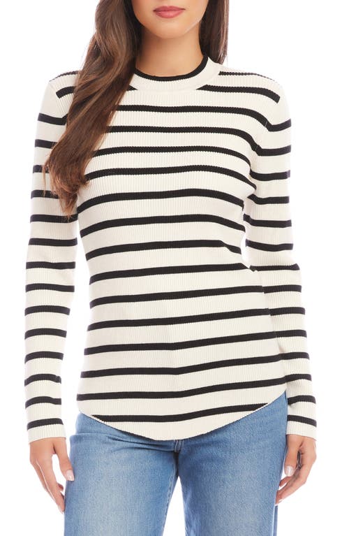 Karen Kane Mariner Stripe Shirttail Sweater at Nordstrom,
