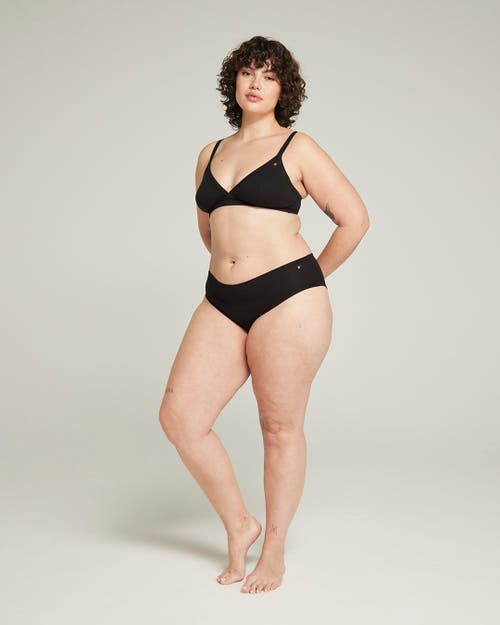 Nudea The Organic Cotton Midi Brief 3 Pack In Black