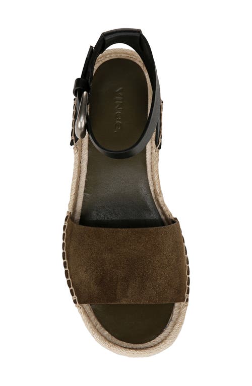 Vince Women's Belisa Square Toe Espadrille Platform Sandals In Militaire