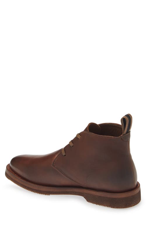 John Varvatos Varick Leather Chukka Boot In Wood Brown