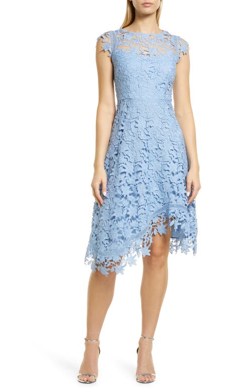 UPC 191899726987 product image for Eliza J Lace Asymmetric Cocktail Dress in Light Blue at Nordstrom, Size 2 | upcitemdb.com