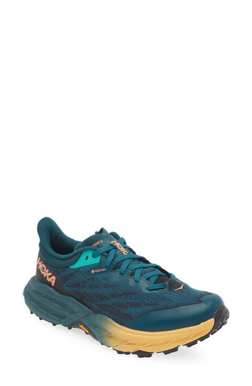 Hoka Speedgoat 5 Gtx Gore-tex® Waterproof Trail Running Shoe In Deep Teal/black