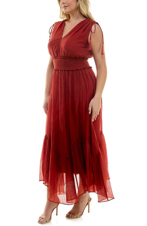 TAYLOR DRESSES TAYLOR DRESSES SMOCKED MAXI DRESS 