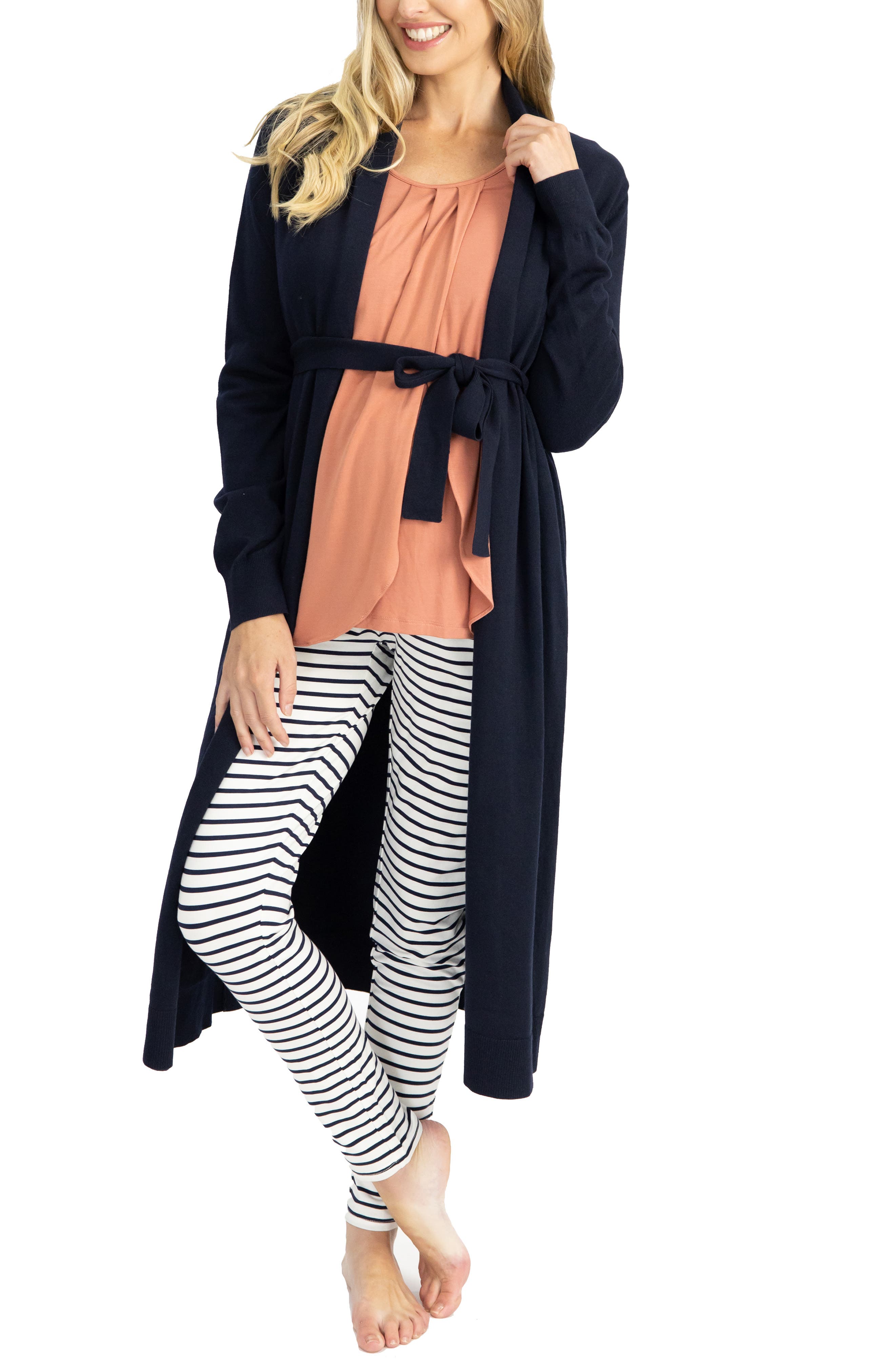 womens tie waist cardigan