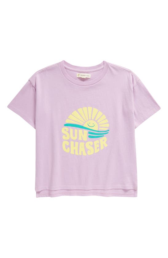 Shop Tucker + Tate Kids' Cotton Graphic T-shirt In Purple Lupine Sun Chaser