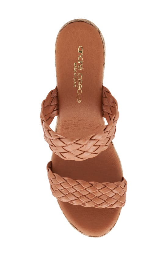 Andre Assous Women's Aria Slip On Espadrille Wedge Sandals In Cuero