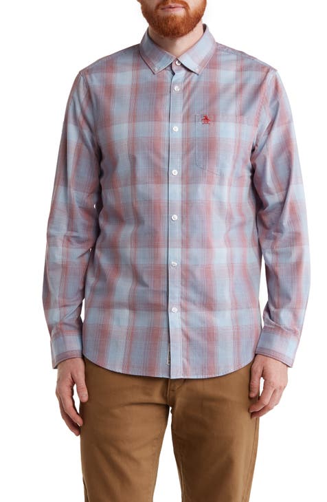Plaid Long Sleeve Button-Down Shirt