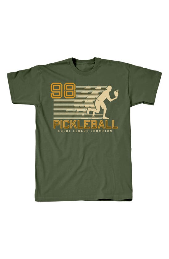 Shop Tsc Miami 98' Pickle Ball Cotton Graphic T-shirt In Military Green