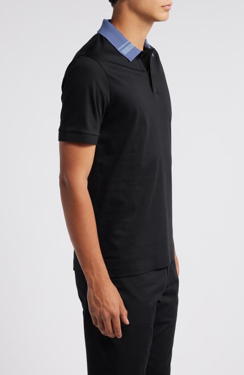 Hugo Boss Boss Phillipson Slim Fit Polo In Black