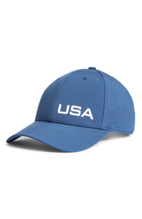 J. Lindeberg The Vent Golf Cap in Estate Blue