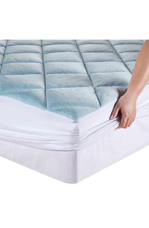 Allied Home Below Zero Cooling Mattress Pad In Blue